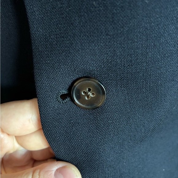 Joseph Abboud Mens Wool Blazer Suit Double Vent Lined Navy Size 40R Wool - Picture 4 of 15